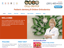 Tablet Screenshot of claydental.net